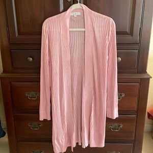 Loft light pink long lightweight cardigan. Only worn once